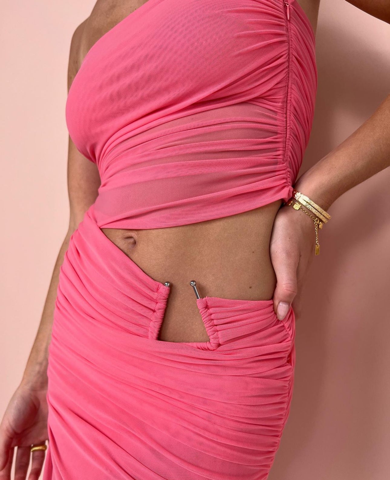 Bec and Bridge Iona Strapless Dress Grapefruit Size 8
