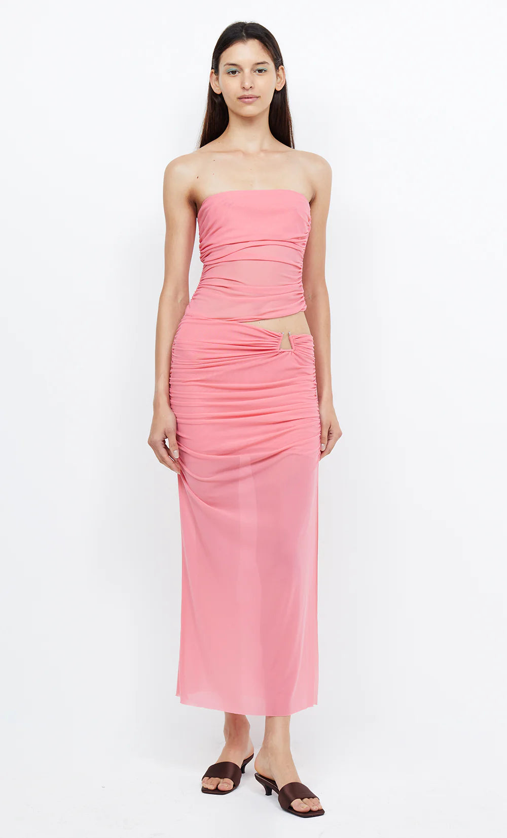 Bec and Bridge Iona Strapless Dress Grapefruit Size 8