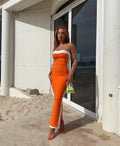 Bianca and Bridgett Ashley Orange Midi Size 8