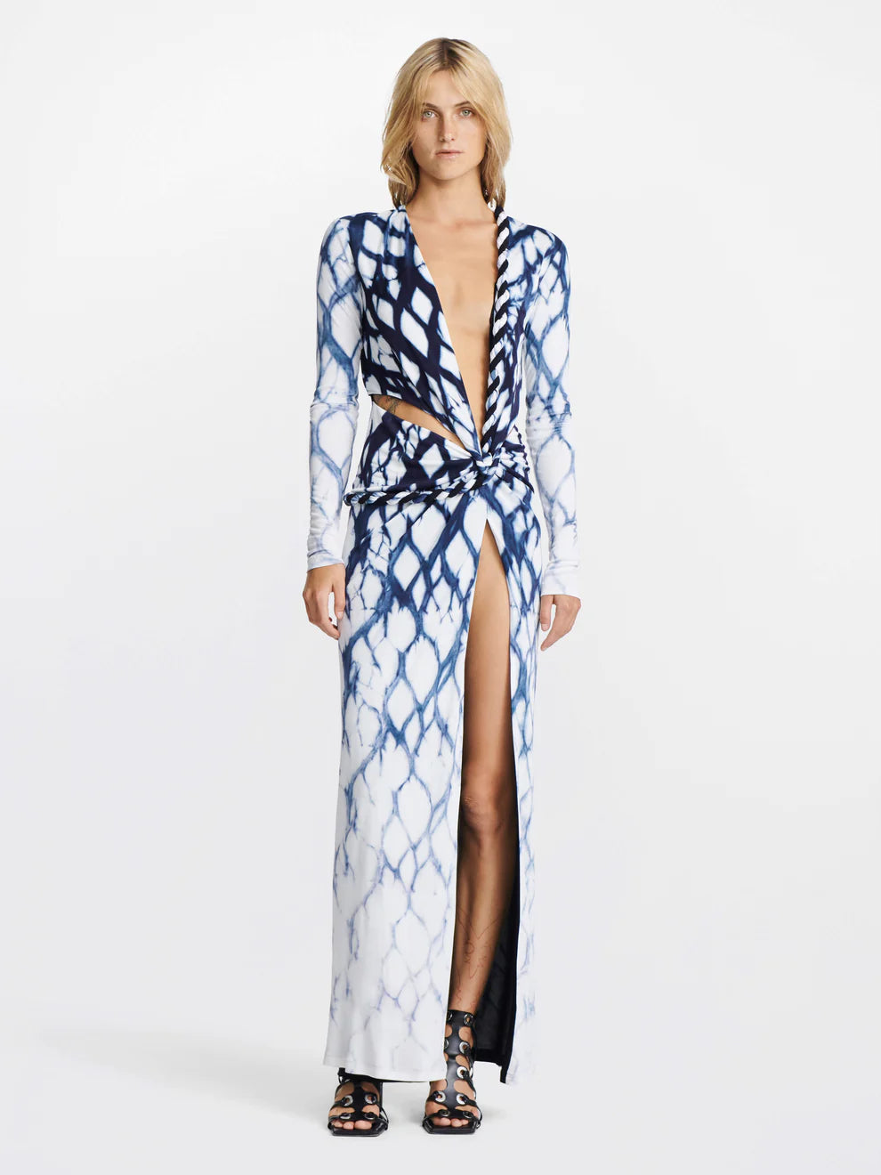 Dion Lee Shibori Long Sleeve Rope Dress 8