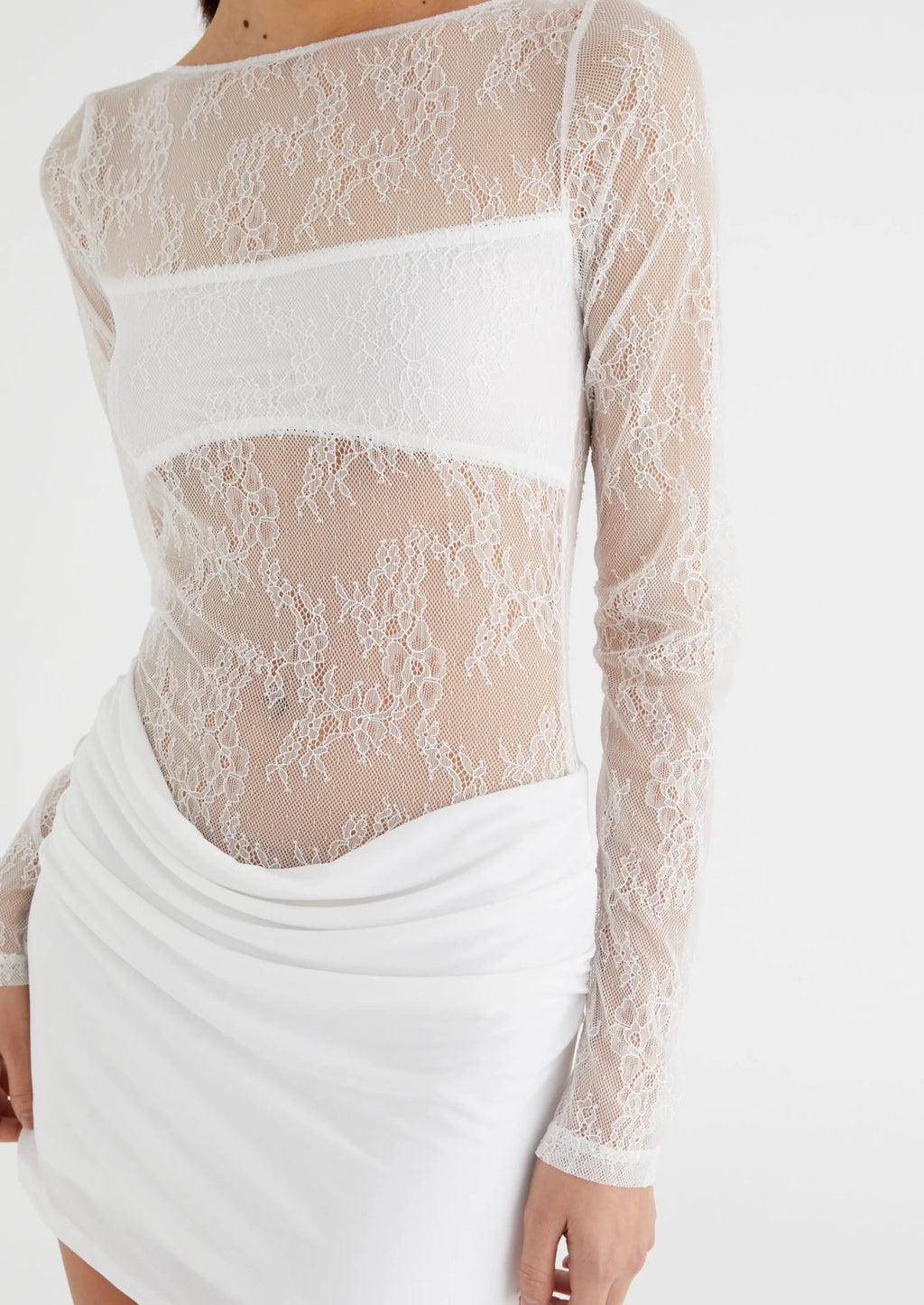 Benni Yana Lace Mini Dress White Size 10