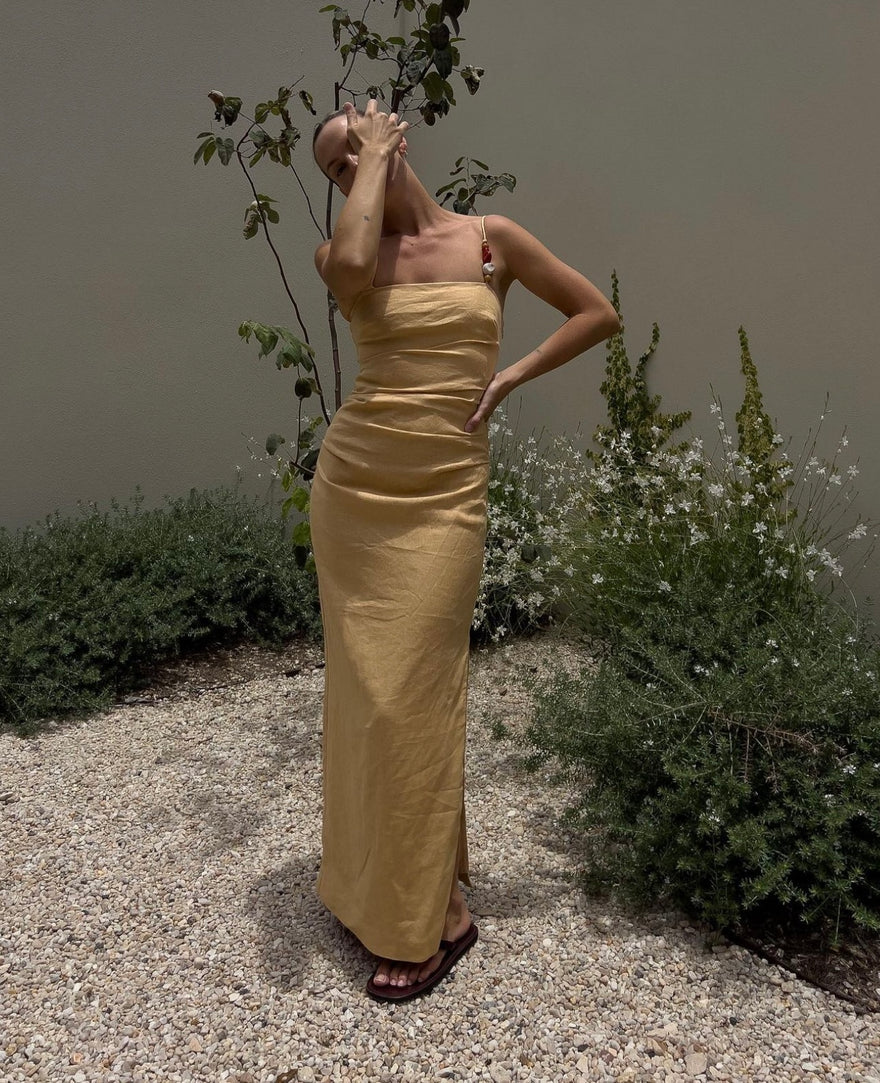 Sir The Label Antonia Beaded Midi Dress Size 12