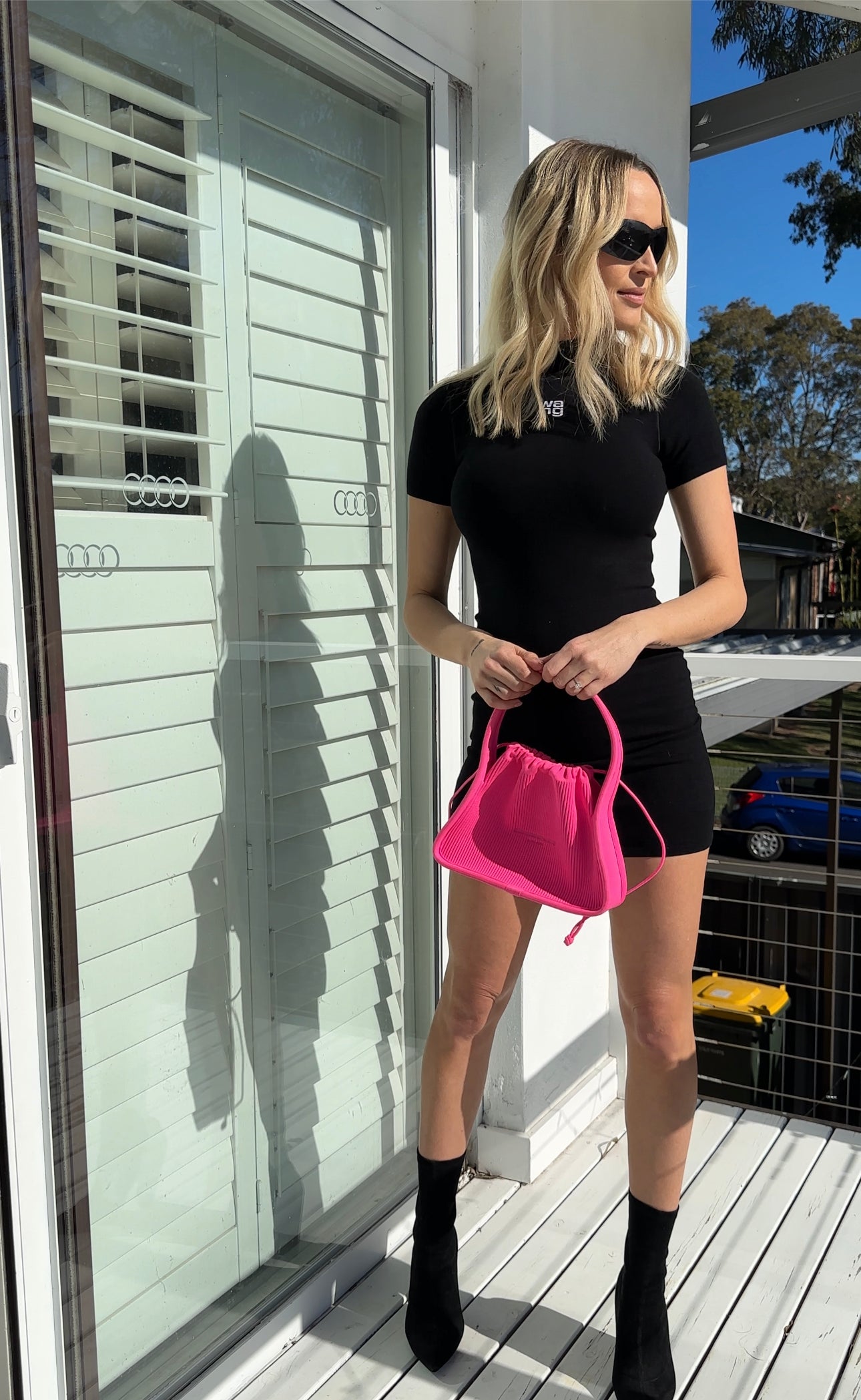 Alexander Wang Bodycon Crew Neck Tee Dress Size 6