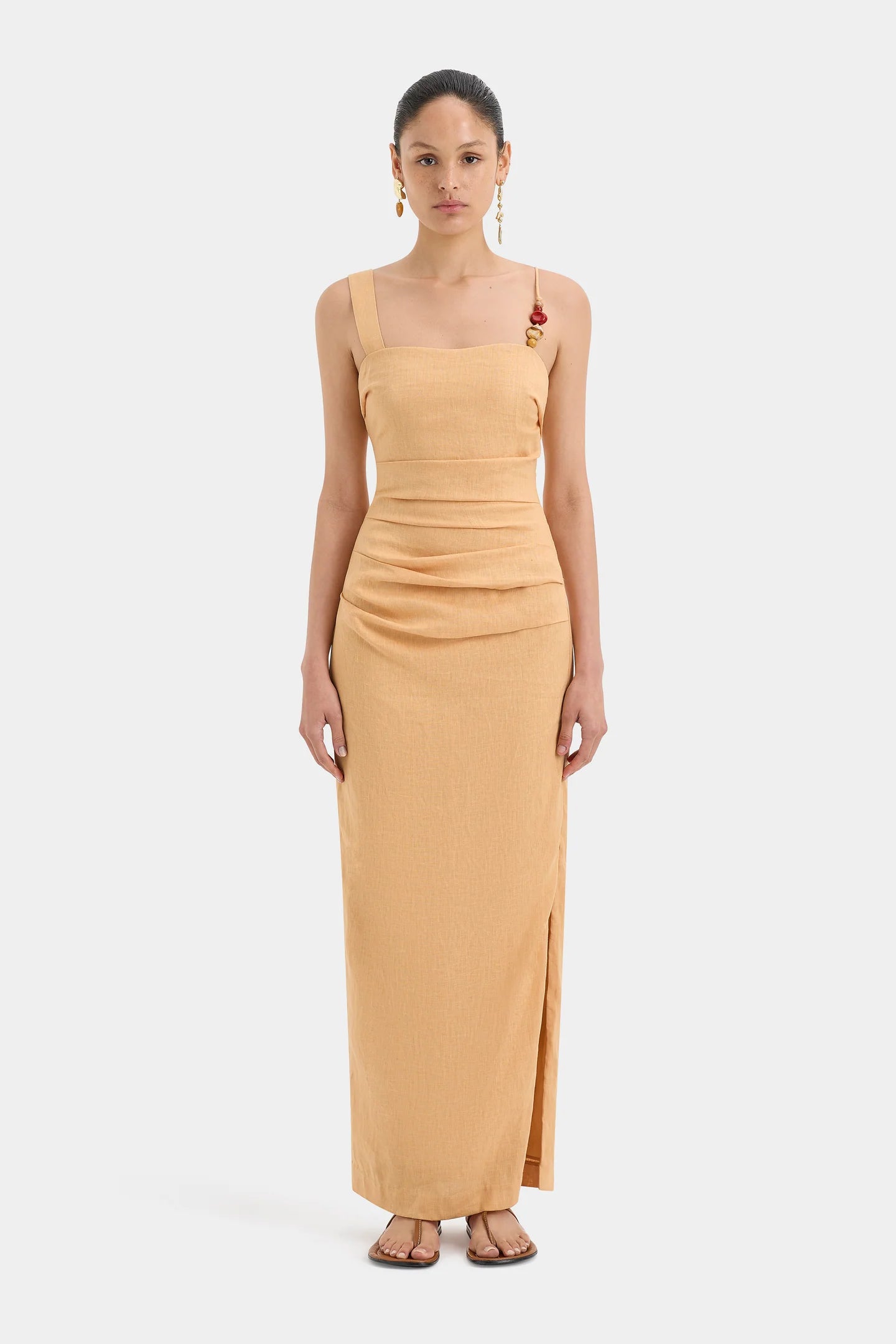 Sir The Label Antonia Beaded Midi Dress Size 12